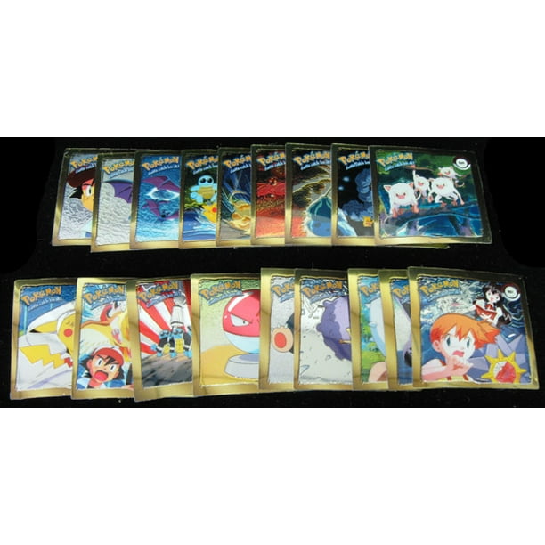 Pokemon Complete Set of Rare Artbox 1999 Gold Stickers R01-R18 Pokemon Complete Set of Rare Artbox 1999 Gold Stickers R01-R18